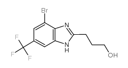 4-溴-2-(3-羟基丙基)-6-(三氟甲基)苯并吲唑结构式