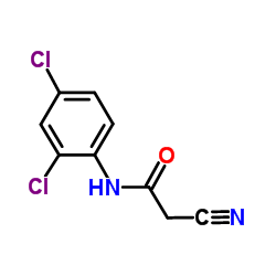 2-氰基-N-(2,4-二氯苯基)-乙酰胺结构式