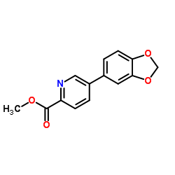 Methyl 5-(benzo[d][1,3]dioxol-5-yl)picolinate structure