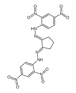 cyclopentane-1,2-dione-bis-(2,4-dinitro-phenylhydrazone) Structure