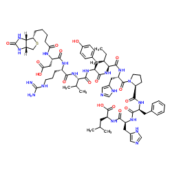 Biotinyl-Angiotensin I trifluoroacetate salt Structure