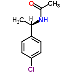 (R)-(+)-p-氯-N-乙酰基-1-甲基苄胺结构式