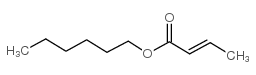2-丁烯酸己酯；巴豆酸己酯结构式