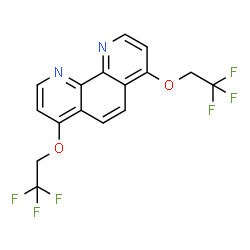 4,7-二(2,2,2-三氟乙氧基)-1,10-邻菲咯啉结构式