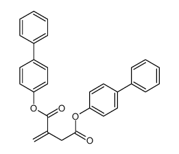 bis(4-phenylphenyl) 2-methylidenebutanedioate结构式