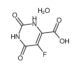 5-Fluoroorotic acid hydrate Structure