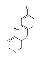 2-(4-Chlorophenoxy)-3-(dimethylamino)propanoic acid Structure