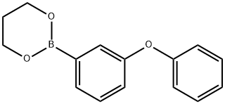 3-苯氧基苯硼酸-1,3-丙二醇酯结构式