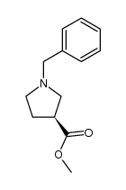 methyl (S)-(+)-1-(phenylmethyl)-3-pyrrolidinecarboxylate结构式