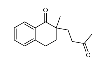 2-methyl-2-(3-oxobutyl)-3,4-dihydronaphthalen-1(2H)-one Structure