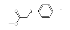 (4-fluoro-phenylsulfanyl)-acetic acid methyl ester结构式