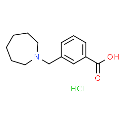 3-氮杂环庚烷-1-基甲基苯甲酸盐酸盐结构式