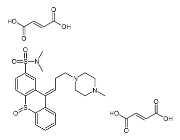 (Z)-but-2-enedioic acid,(9Z)-N,N-dimethyl-9-[3-(4-methylpiperazin-1-yl)propylidene]-10-oxothioxanthene-2-sulfonamide Structure