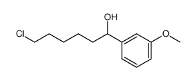 6-chloro-1-(3-methoxyphenyl)-1-hexanol结构式