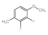 2,3-二氟-4-甲基苯甲醚结构式