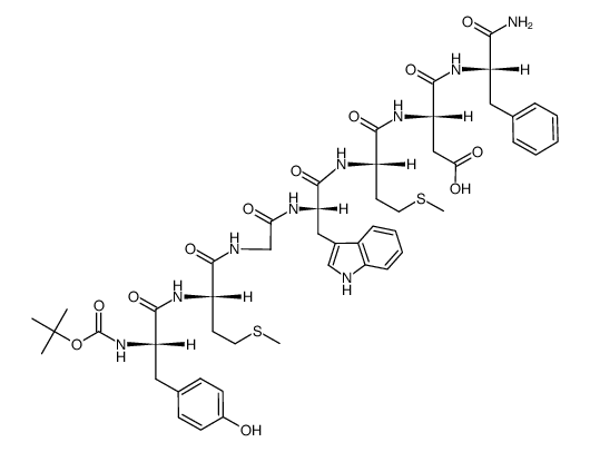 Boc-Tyr-Met-Gly-Trp-Met-Asp-Phe-NH2结构式