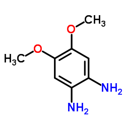 4,5-二甲氧基-1,2-苯二胺结构式