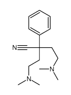 BUTYRONITRILE, 4-(DIMETHYLAMINO)-2-(2-(DIMETHYLAMINO)ETHYL)-2-PHENYL-结构式