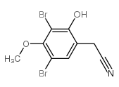 (3,5-二溴-2-羟基-4-甲氧基苯基)-乙腈结构式