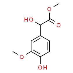 α,4-Dihydroxy-3-methoxybenzeneacetic acid methyl ester结构式