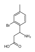 3-氨基-3-(2-溴-4-甲基苯基)-丙酸结构式