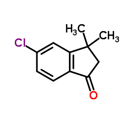 5-Chloro-3,3-dimethyl-1-indanone结构式