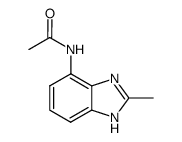 Acetamide, N-(2-methyl-4-benzimidazolyl)- (8CI)结构式