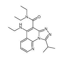 5-Ethylamino-1-isopropyl-2,3,9,9b-tetraaza-cyclopenta[a]naphthalene-4-carboxylic acid diethylamide Structure