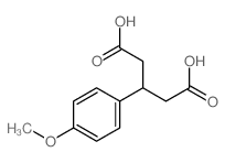 3-(4-methoxyphenyl)pentanedioic acid结构式