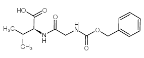 N-(苄氧羰基)甘氨酰-L-缬氨酸结构式