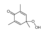 4-hydroperoxy-2,4,6-trimethylcyclohexa-2,5-dien-1-one结构式