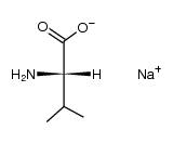 (S)-2-Amino-3-methylbutyric acid sodium salt结构式