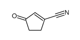 3-oxocyclopentene-1-carbonitrile Structure