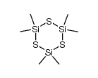 cyclotri(dimethylsilathiane)结构式
