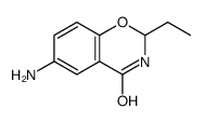6-amino-2-ethyl-2,3-dihydro-1,3-benzoxazin-4-one结构式