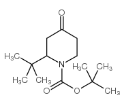 1-Boc-2-叔丁基-4-哌啶酮结构式