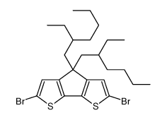 2,6-二溴-4,4-双(2-乙基己基)-4H-环戊并[2,1-b:3,4-b’]二噻吩结构式