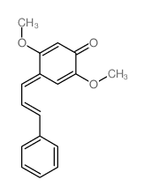 2, 5-Dimethoxy-4-(3-phenylpropenylidene)-2,5-cyclohexadienone Structure