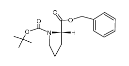 2-benzyl 1-tert-butyl (2S)-pyrrolidine-1,2-dicarboxylate Structure