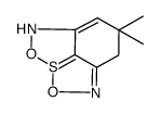 4,4-dimethyl-1,7-dioxa-2,6-diaza-7a-thia-3H,5H-benzo(cd)pentalene结构式