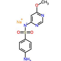 磺胺间甲氧基嘧啶钠结构式