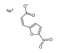 sodium,(E)-3-(5-nitrofuran-2-yl)prop-2-enoate Structure