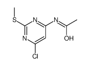 4-乙酰基氨基-6-氯-2-甲基硫代嘧啶结构式