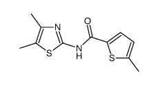 N-(4,5-Dimethyl-1,3-thiazol-2-yl)-5-methyl-2-thiophenecarboxamide Structure