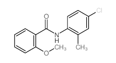 N-(4-氯-2-甲基苯基)-2-甲氧基苯甲酰胺结构式