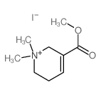 Pyridinium,1,2,5,6-tetrahydro-3-(methoxycarbonyl)-1,1-dimethyl-, iodide (1:1) Structure