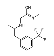 N-methyl-2-[1-[3-(trifluoromethyl)phenyl]propan-2-ylamino]acetamide Structure
