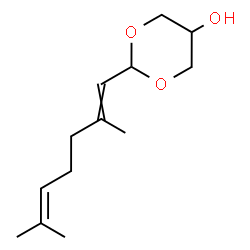 2-(2,6-dimethylhepta-1,5-dienyl)-1,3-dioxan-5-ol结构式