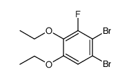 1,2-Dibromo-4,5-diethoxy-3-fluorobenzene Structure