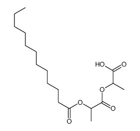 2-(2-dodecanoyloxypropanoyloxy)propanoic acid Structure